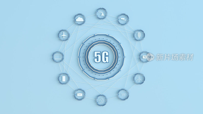 5G wifi技术数字概念